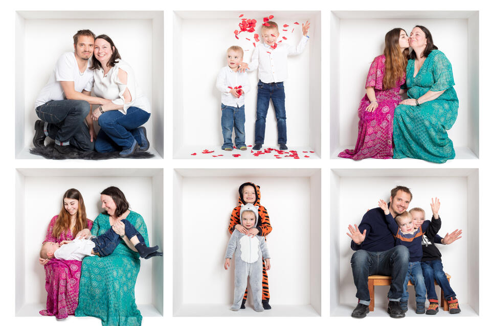 séance cube 6 séance cube box famille enfants groupes studio Guebwiller montage photo studio